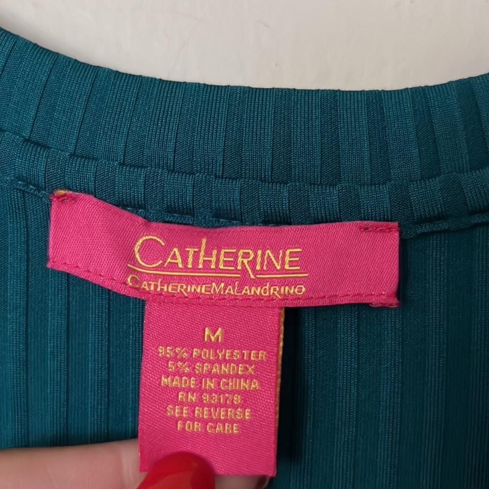 Catherine malandrino green oversized top/ dress size: M - Picture 4 of 7